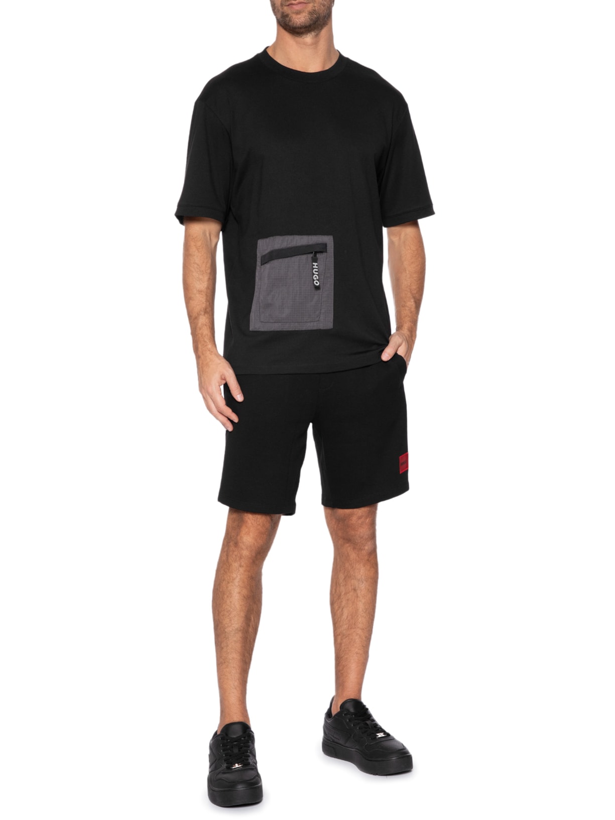 Camiseta Masculina Dacero Preto Hugo