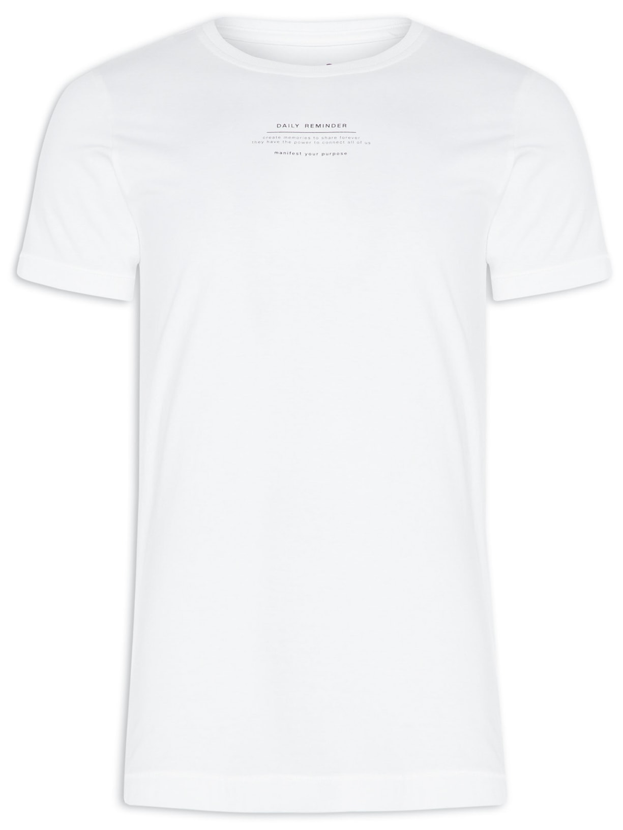 Camiseta Masculina Daily Reminder - Off White