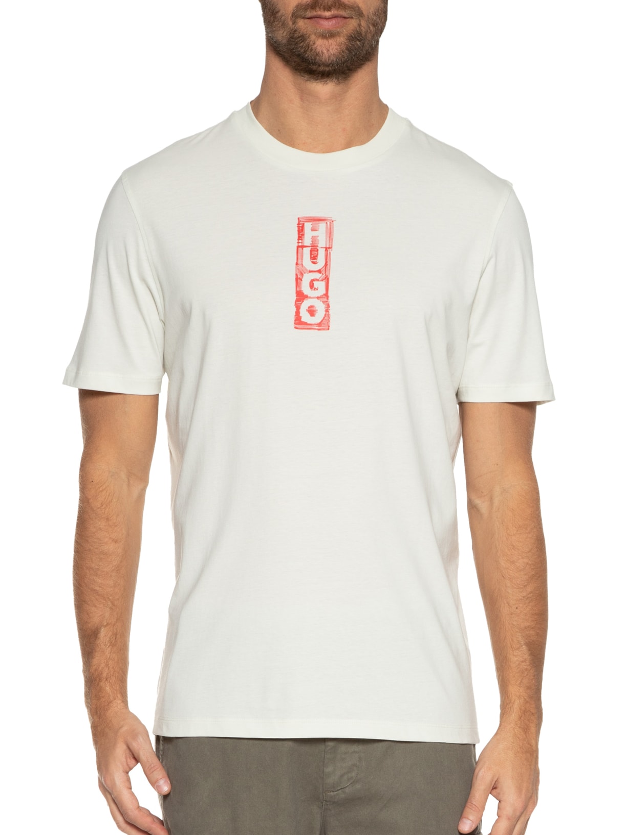 Camiseta Masculina Dalbula Off White Hugo
