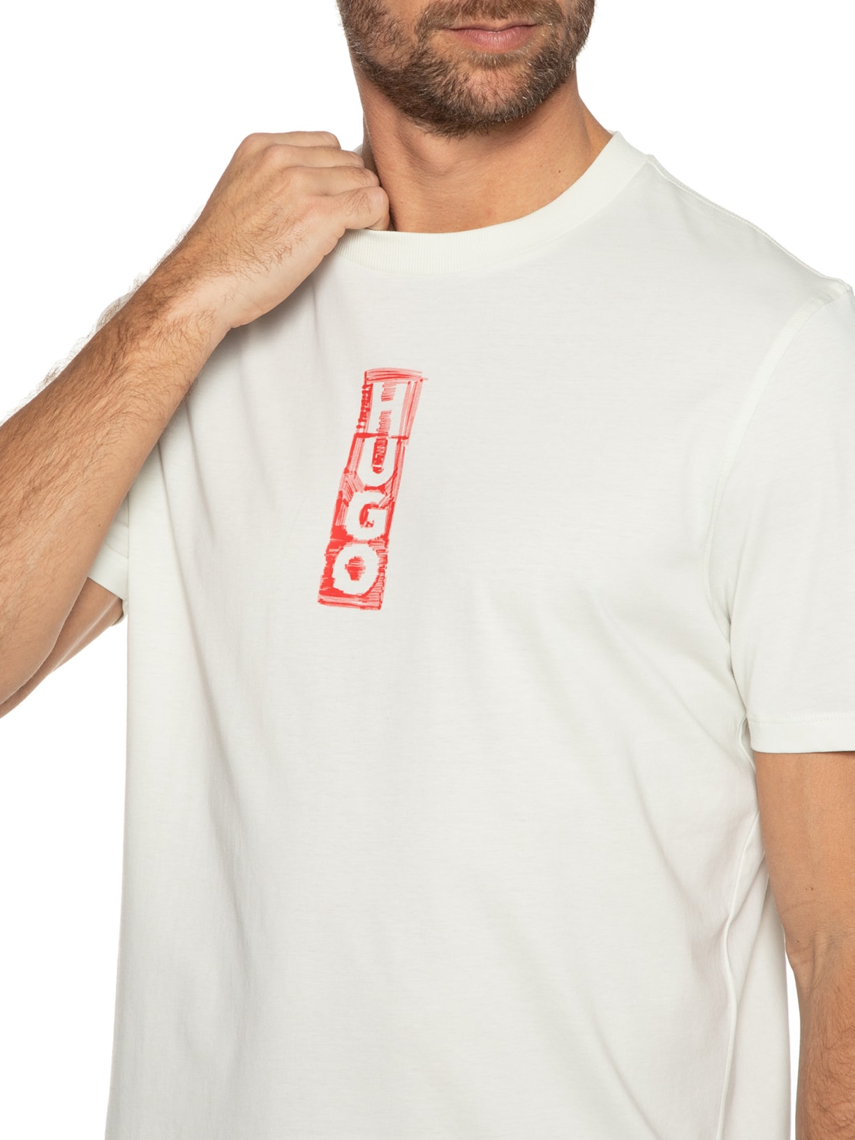 Camiseta Masculina Dalbula Off White Hugo