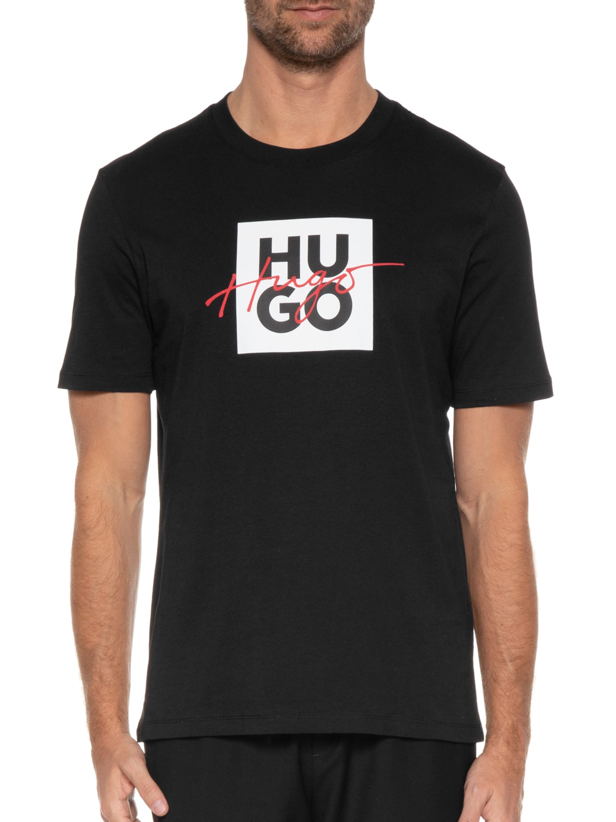 Camiseta Masculina Dalpaca Preto Hugo