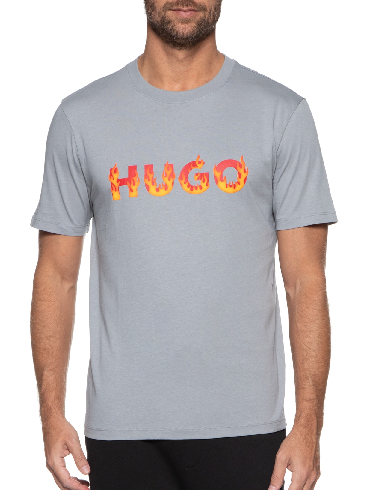 Camiseta Masculina Danda Cinza Hugo