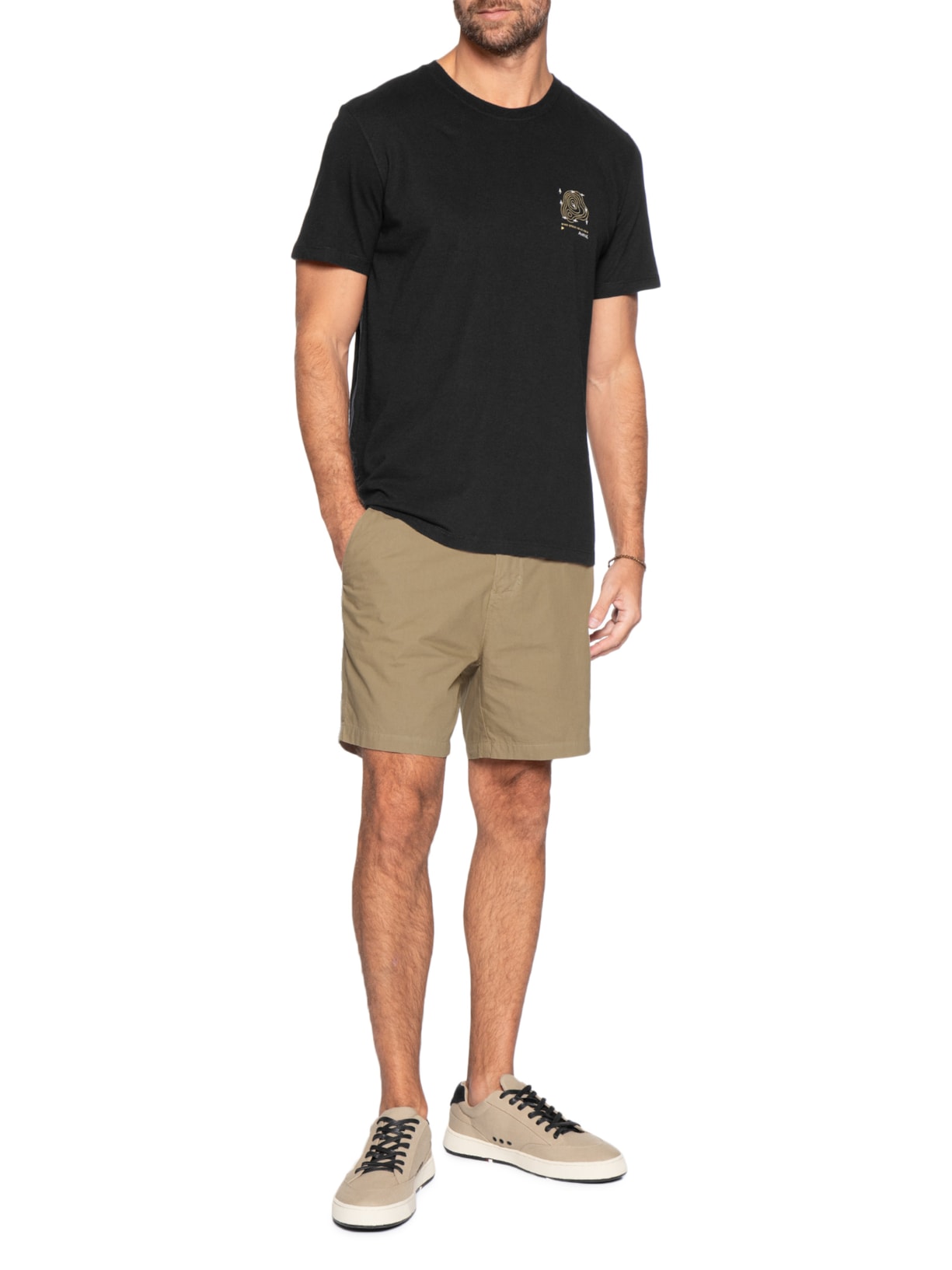 Camiseta Masculina Dander Preto Austral