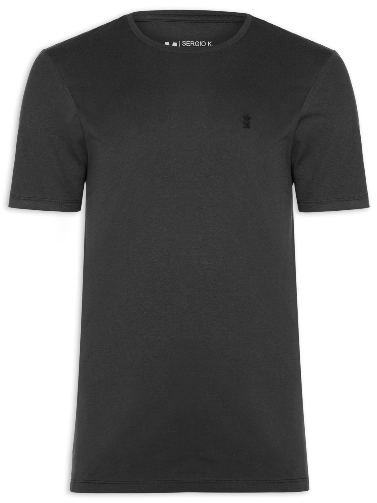 Camiseta Masculina De Algodão Gola Careca - Cinza