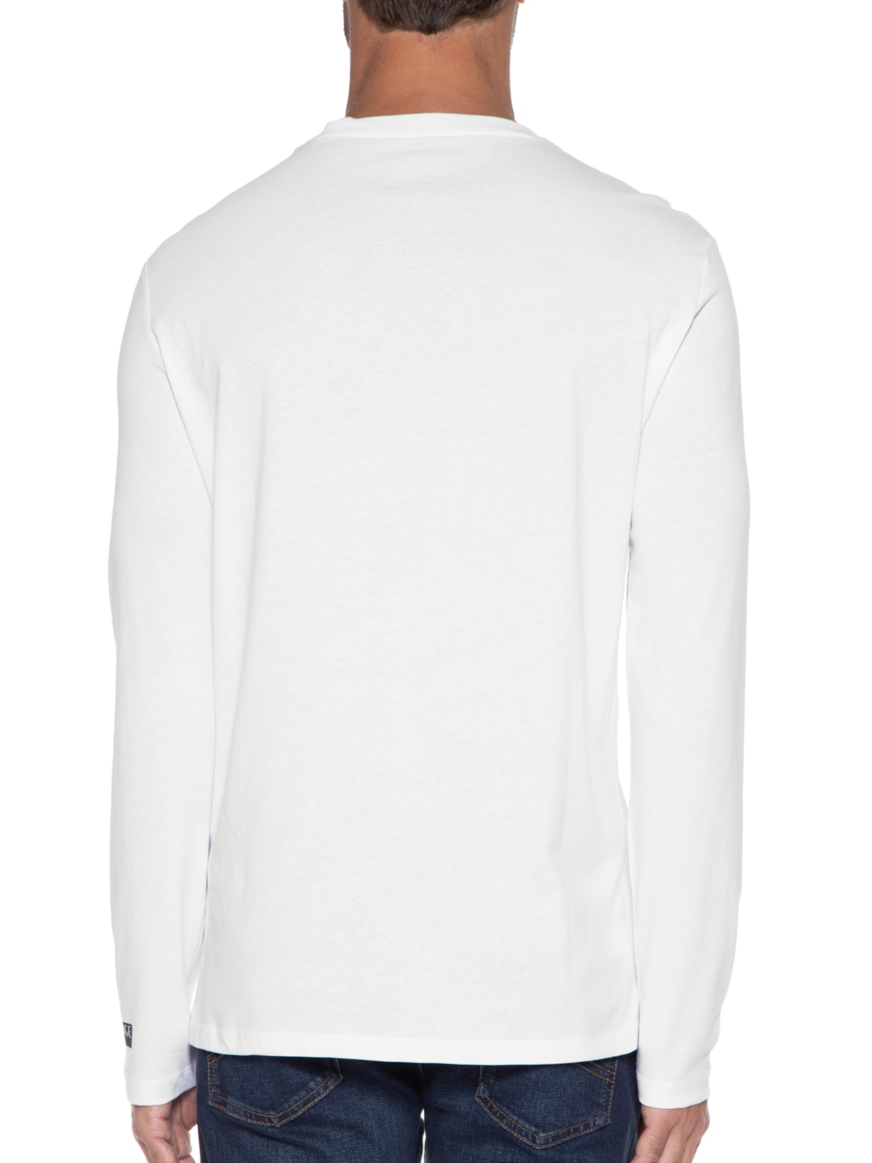 Camiseta Masculina De Malha Branco Armani Exchange