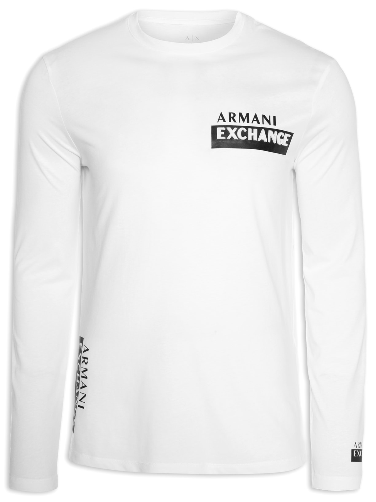 Camiseta Masculina De Malha Branco Armani Exchange