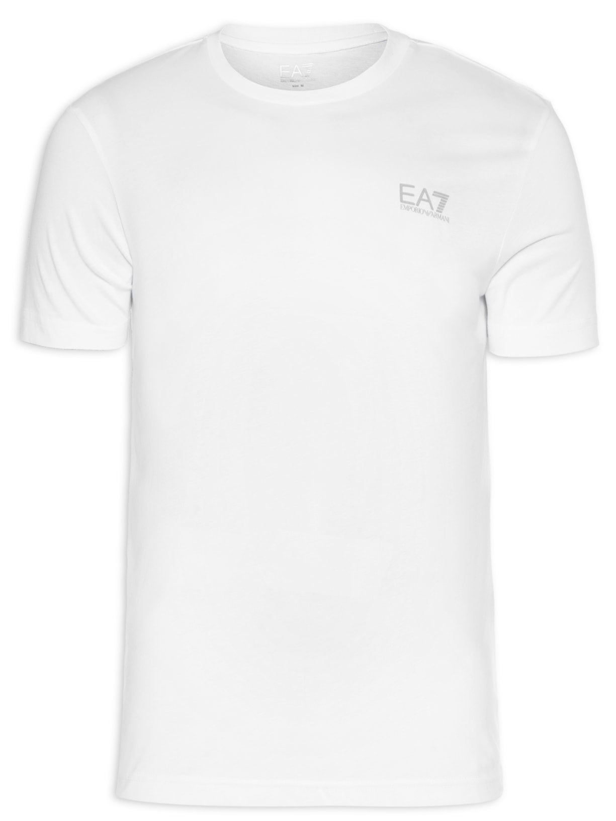 Camiseta Masculina De Malha Branco Ea7 Emporio Armani