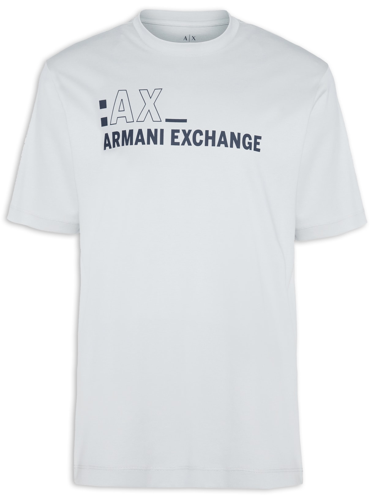 Camiseta Masculina De Malha Cinza Armani Exchange
