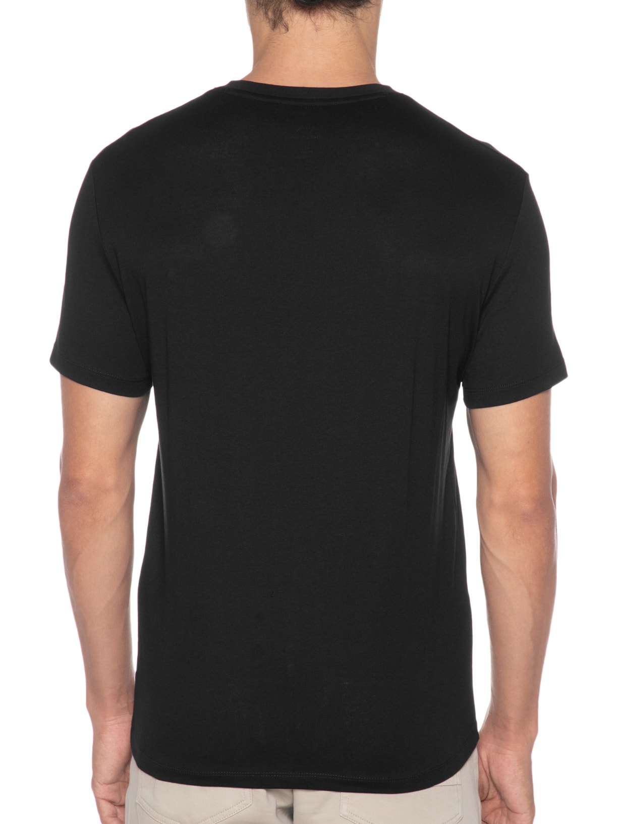 Camiseta Masculina De Mangas Curtas Preto Armani Exchange