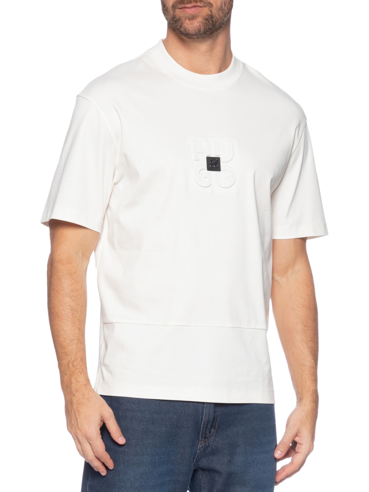 Camiseta Masculina Debostac Branco Hugo