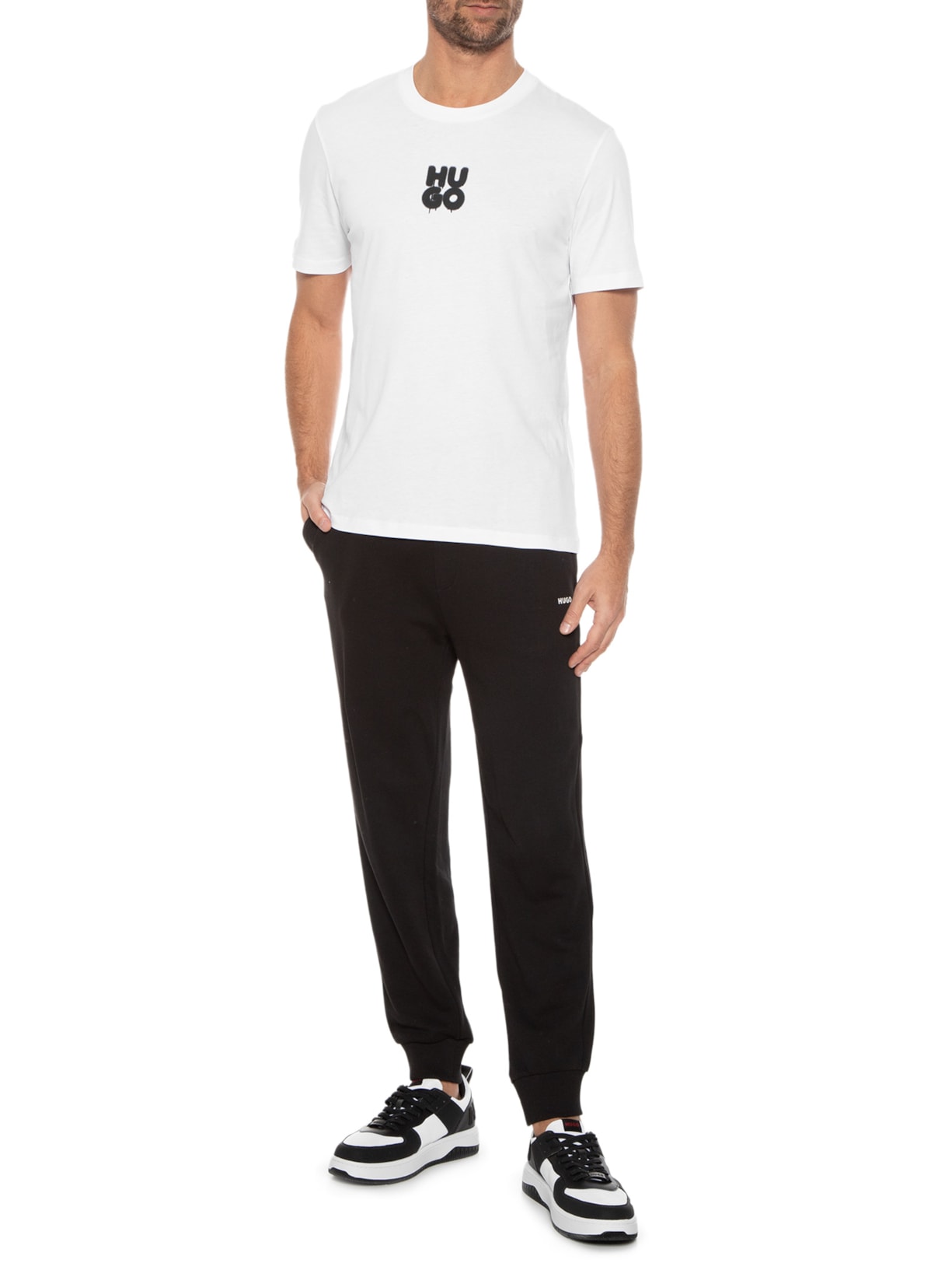 Camiseta Masculina Decali Branco Hugo