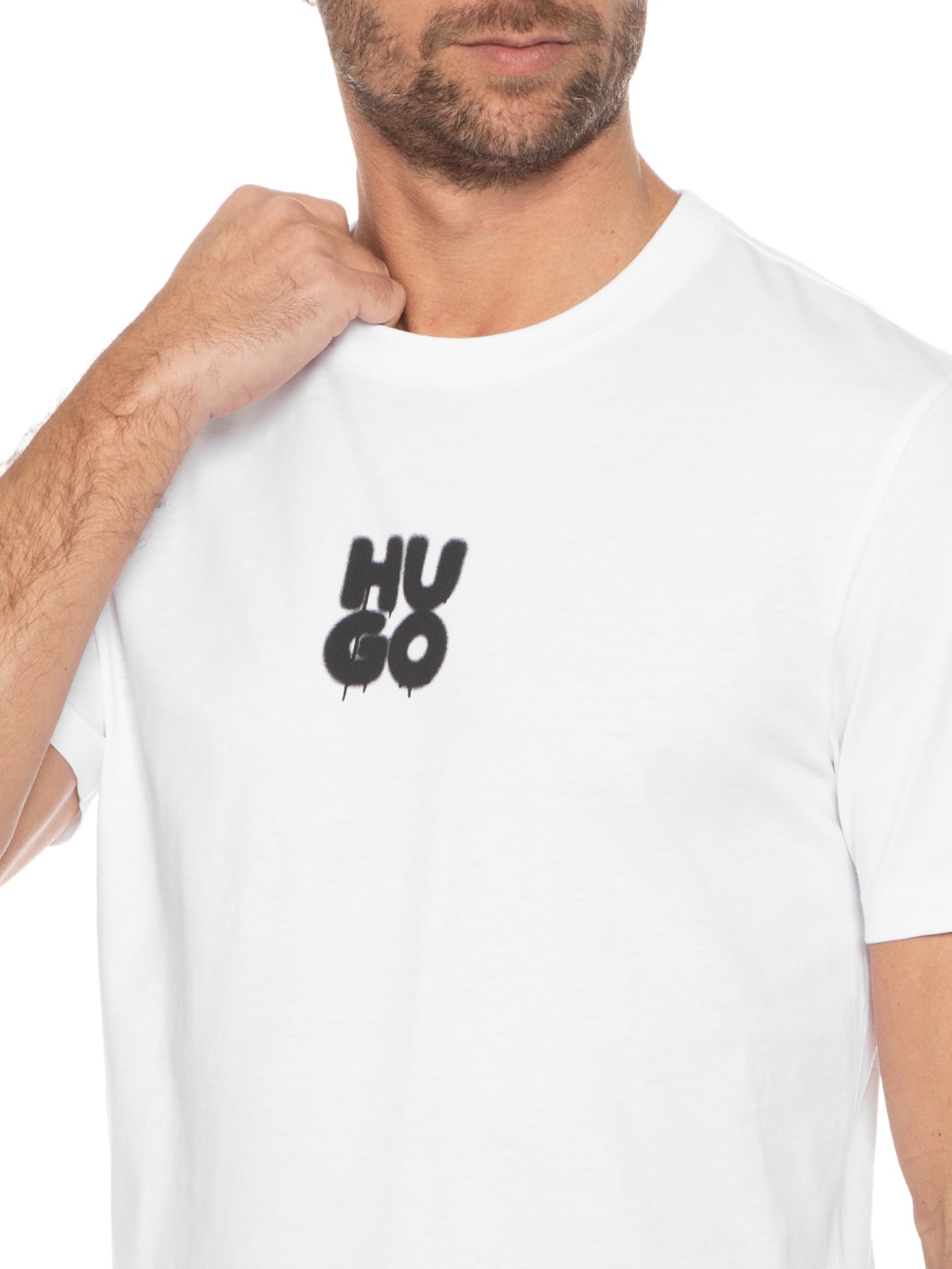 Camiseta Masculina Decali Branco Hugo