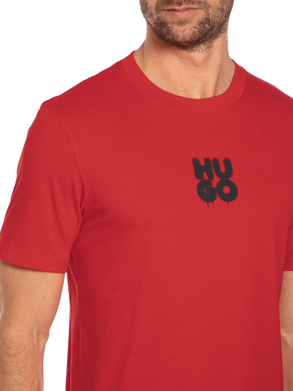 Camiseta Masculina Decali Vermelho Hugo