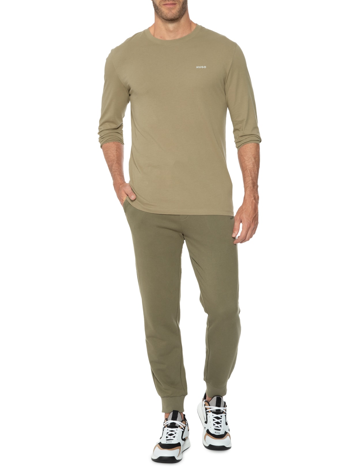 Camiseta Masculina Derol 222 Marrom Hugo