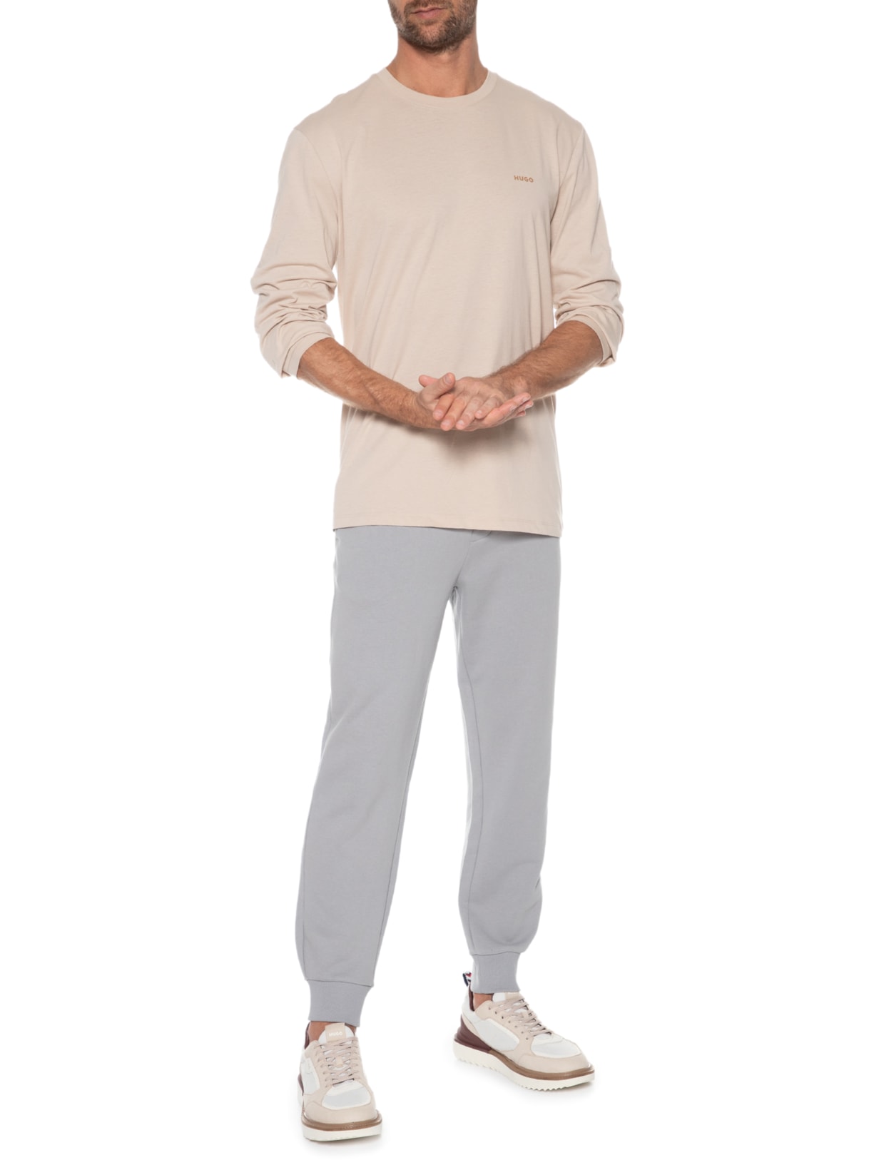 Camiseta Masculina Derol Bege Hugo