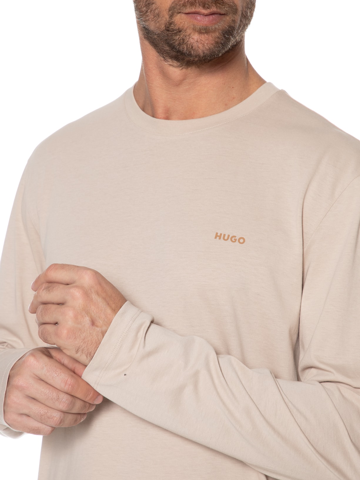 Camiseta Masculina Derol Bege Hugo