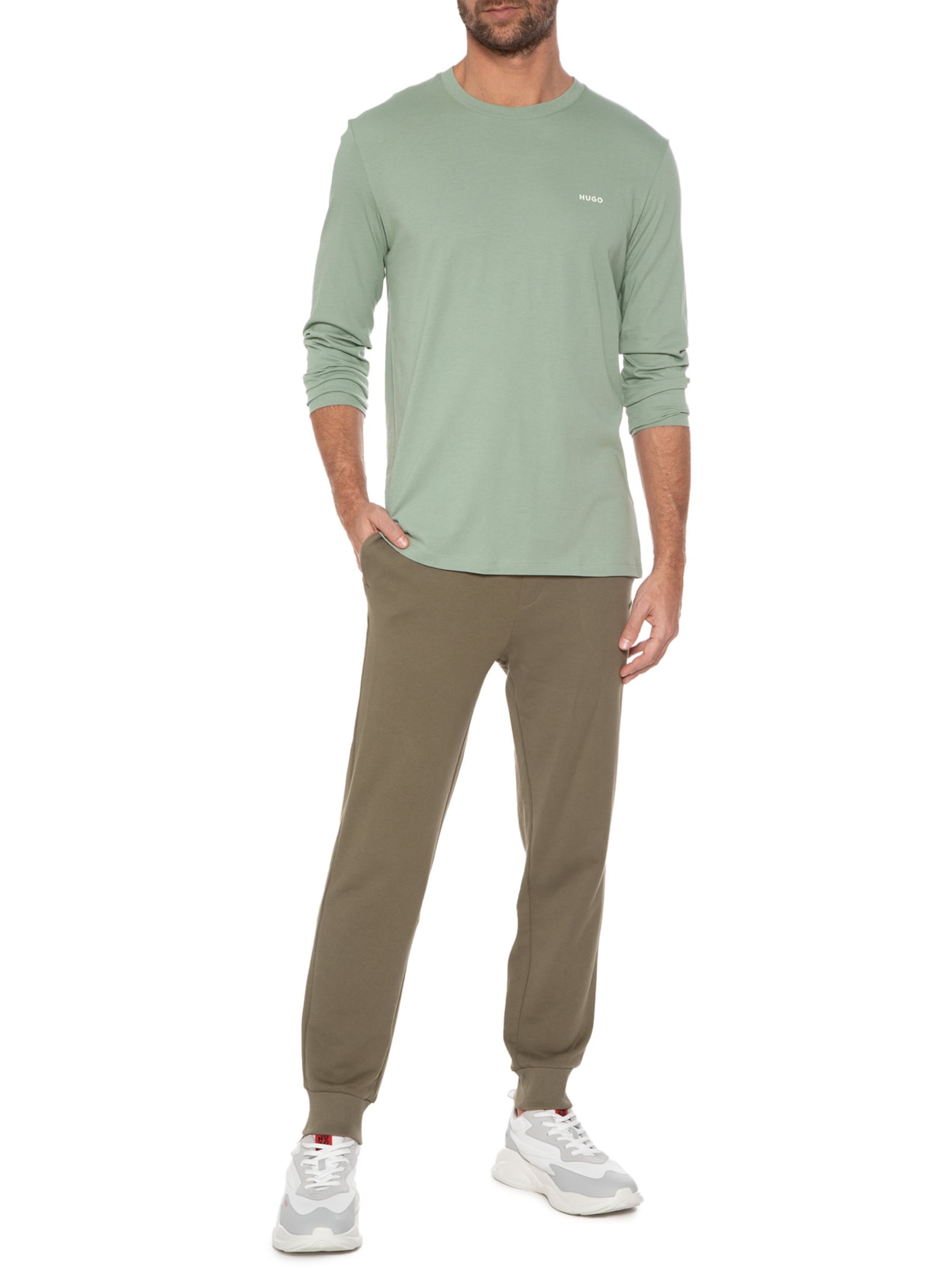 Camiseta Masculina Derol222 Verde Hugo