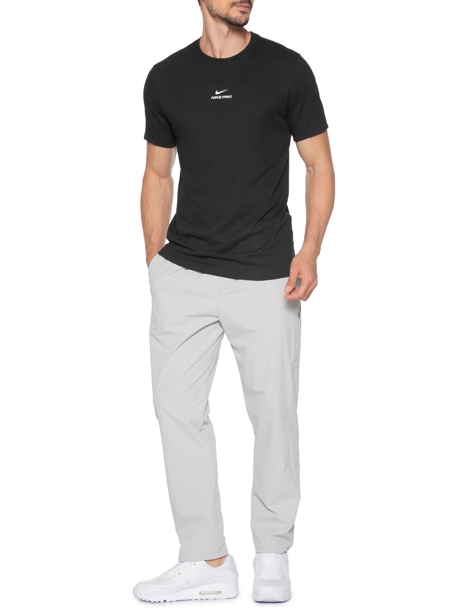 Camiseta Masculina DF TEE STD PRO - Preto - Nike