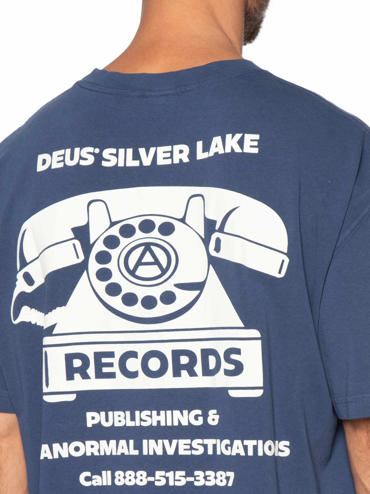 Camiseta Masculina Dial Tone Azul Deus Ex Machina