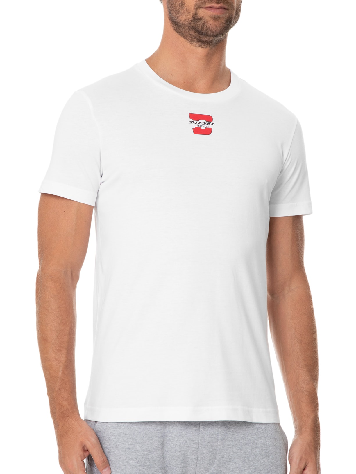 Camiseta Masculina Diegor K55 Branco Diesel