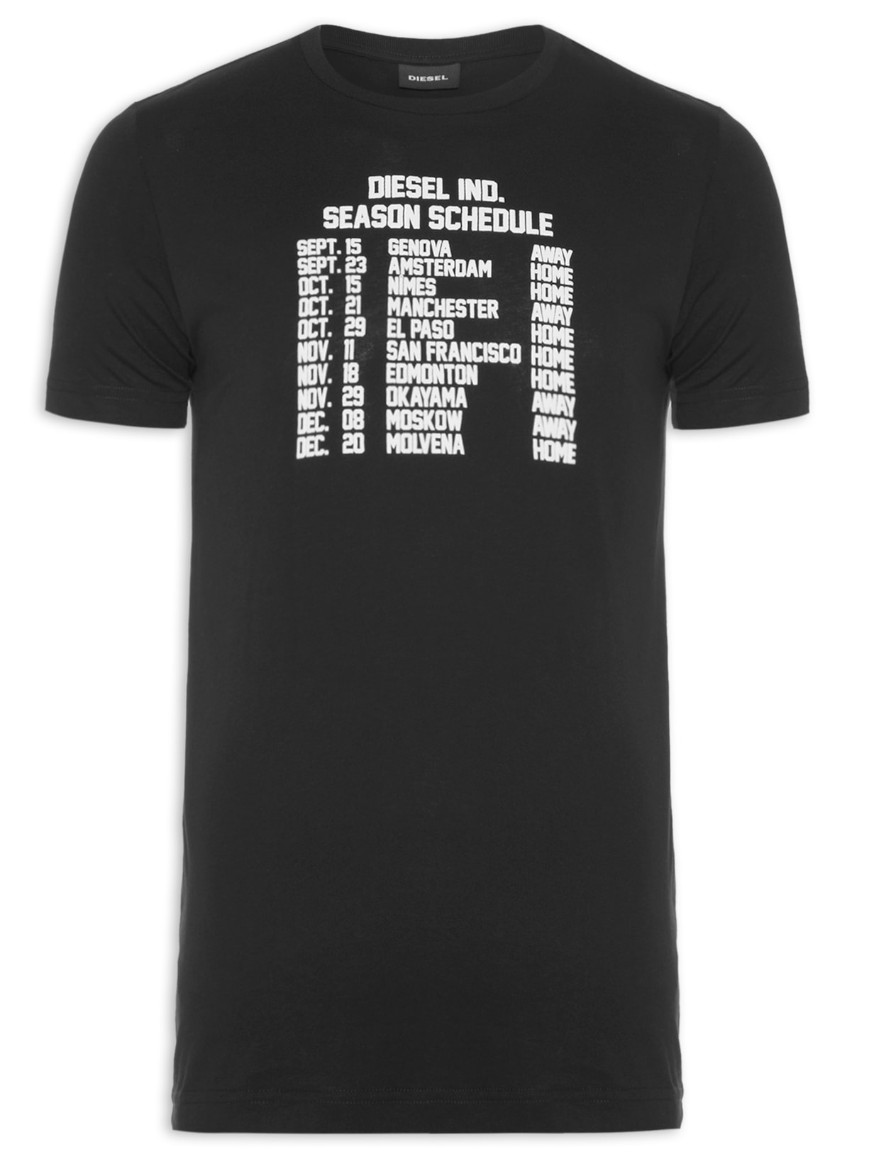 Camiseta Masculina Diegos Estampada - Preto