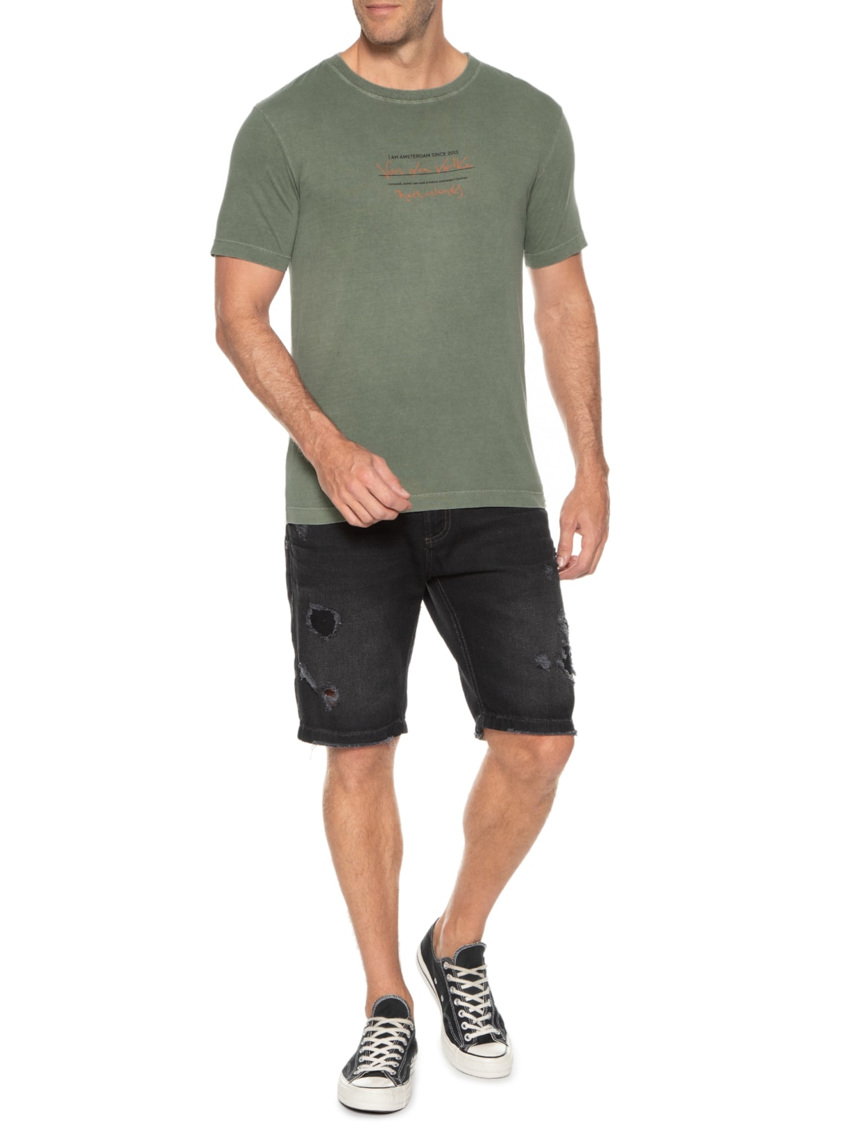 Camiseta Masculina Difference Adrian Verde Von Der Volke