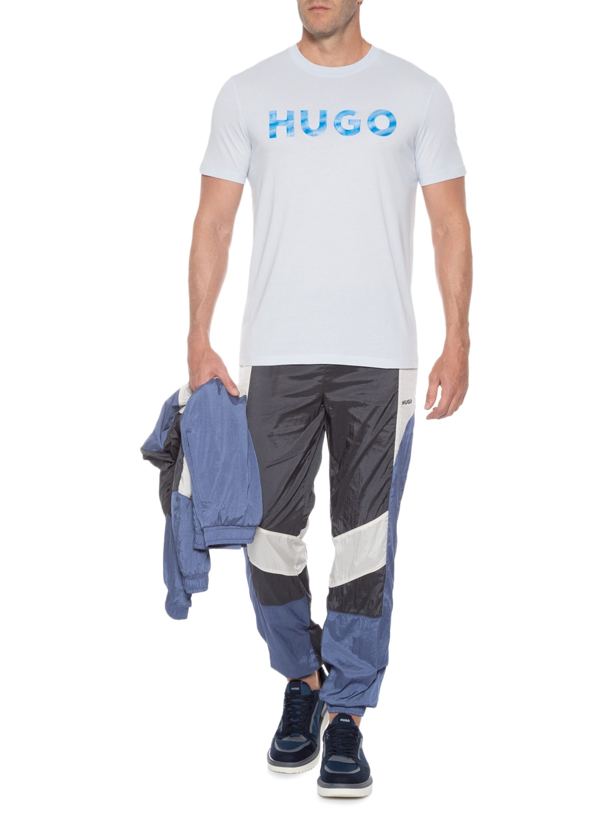 Camiseta Masculina Diluvio Cinza Hugo