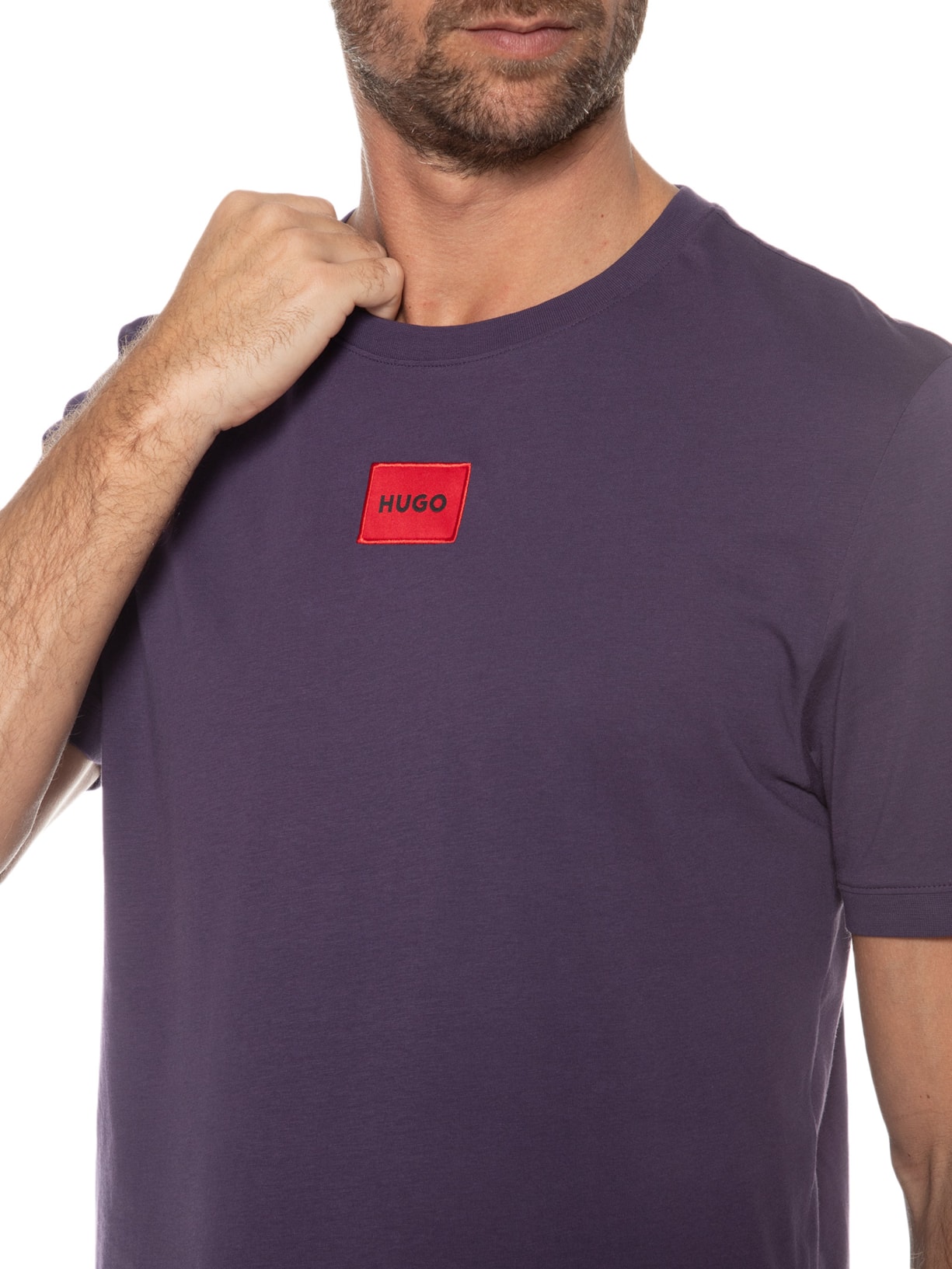 Camiseta Masculina Diragolino Roxo Hugo