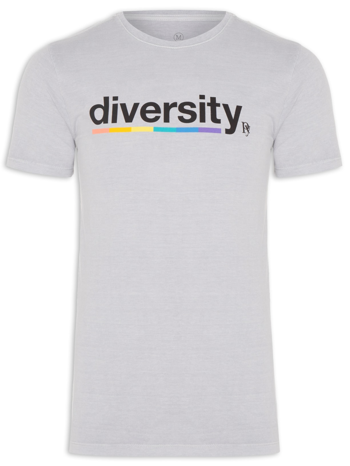Camiseta Masculina Diversity - Cinza