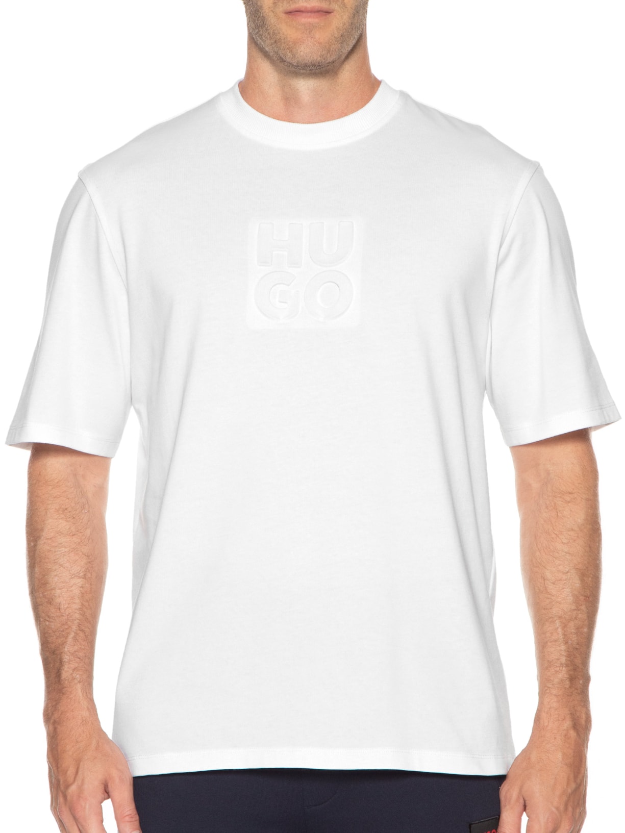 Camiseta Masculina Dleek Branco Hugo
