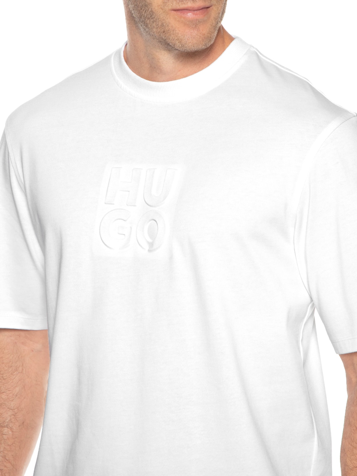 Camiseta Masculina Dleek Branco Hugo