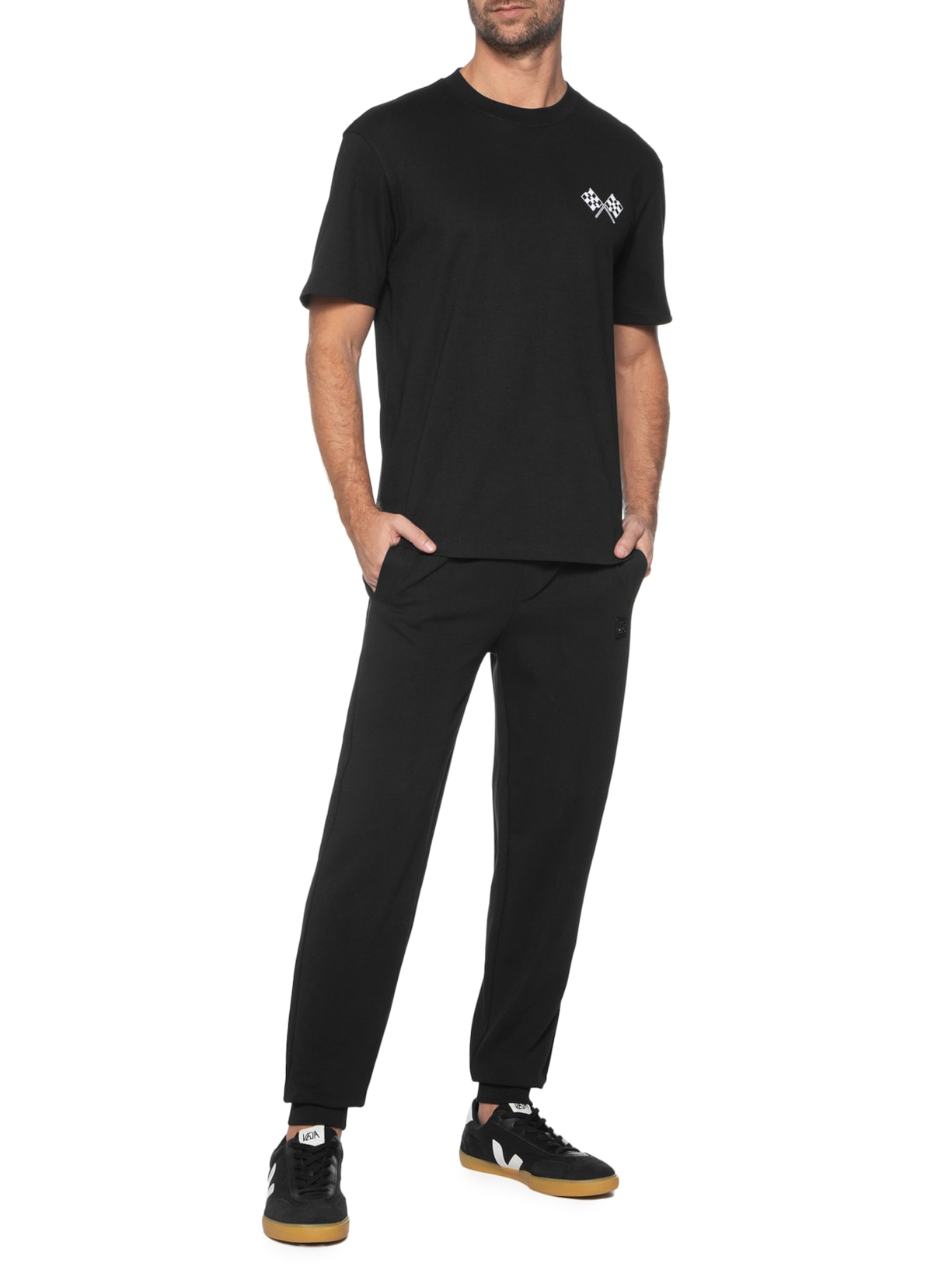 Camiseta Masculina Doevaco Preto Hugo