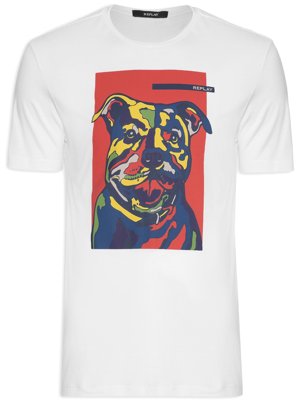 Camiseta Masculina Dog Rep - Branco