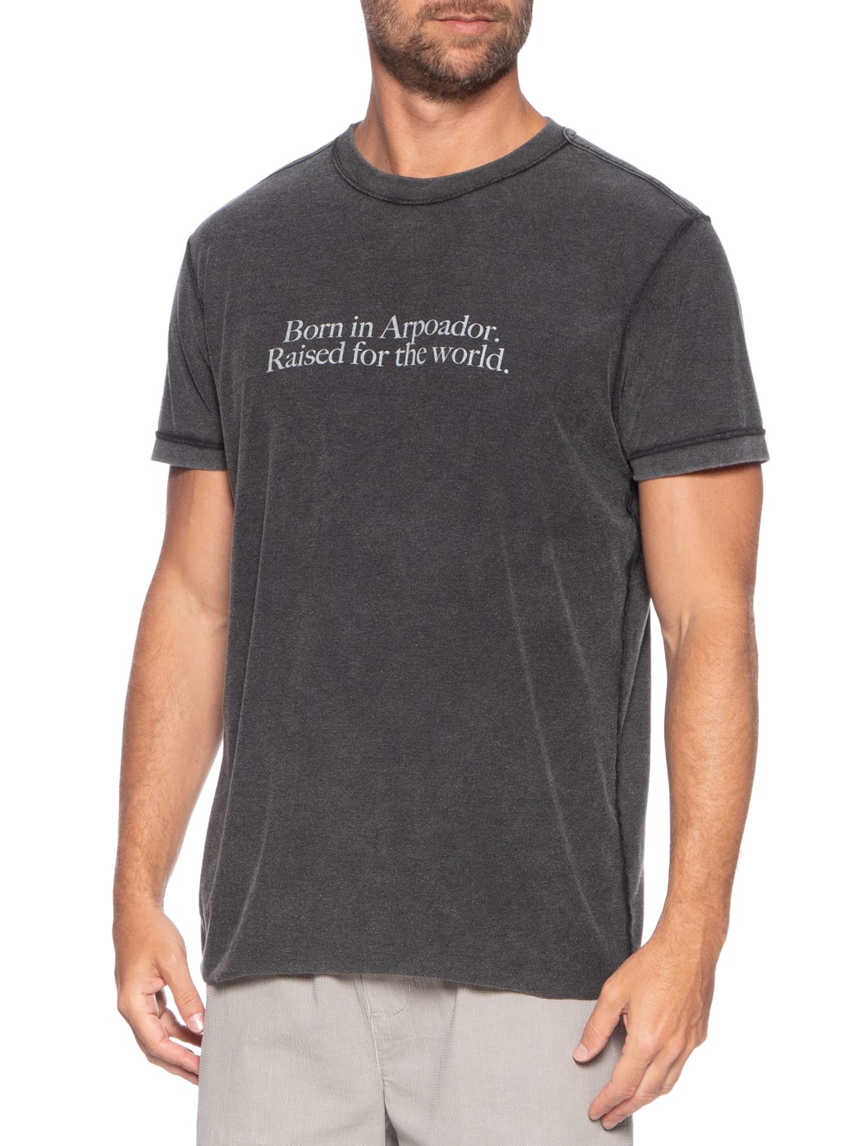 Camiseta Masculina Double Arpx Handmade Preto Osklen