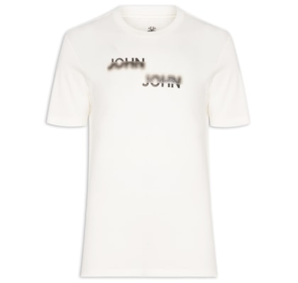 Camiseta Masculina Double Blur - Branco
