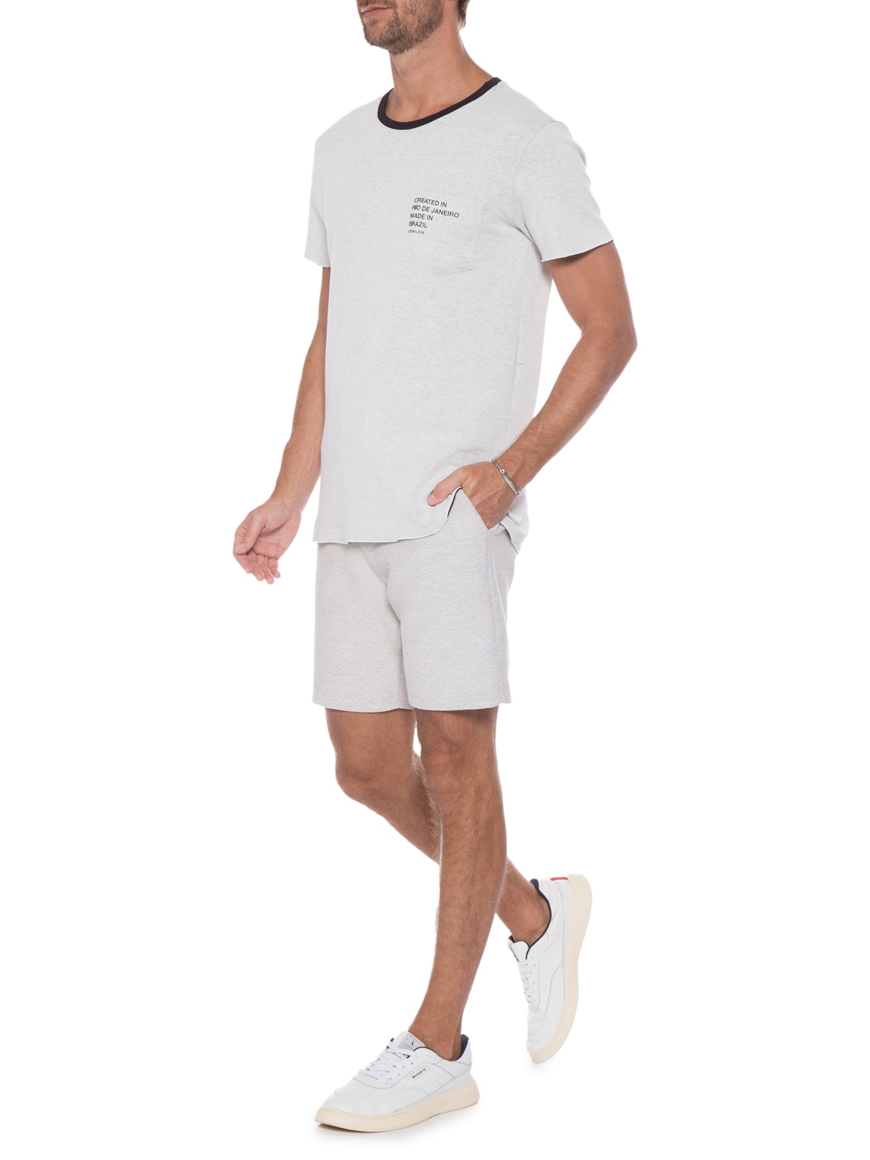 Camiseta Masculina Double Created In Rio Off White Osklen