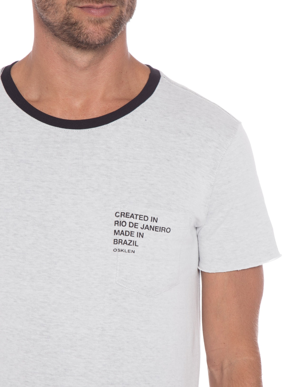 Camiseta Masculina Double Created In Rio Off White Osklen