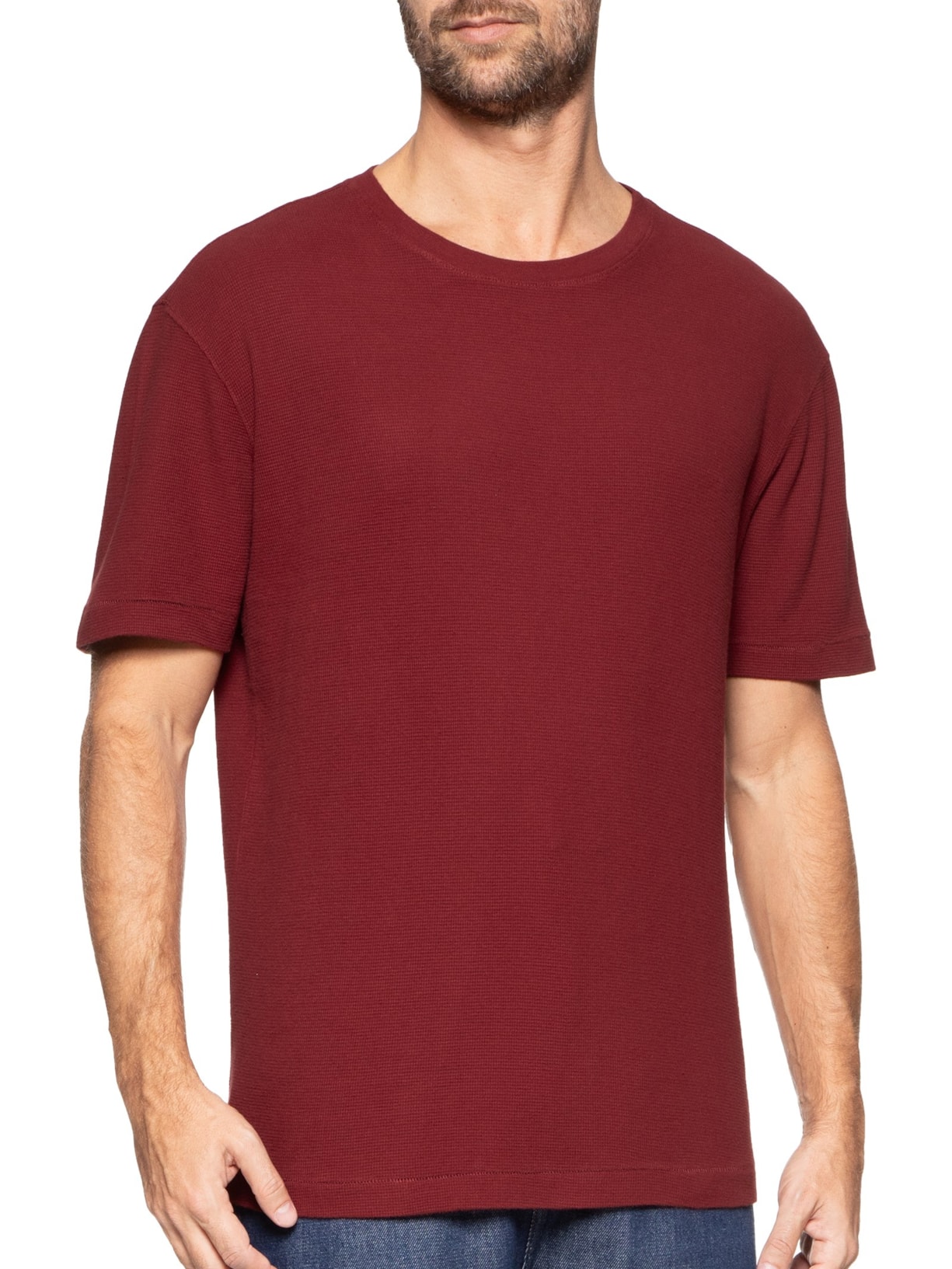 Camiseta Masculina Double E-brigader Manga Curta Vermelho Osklen