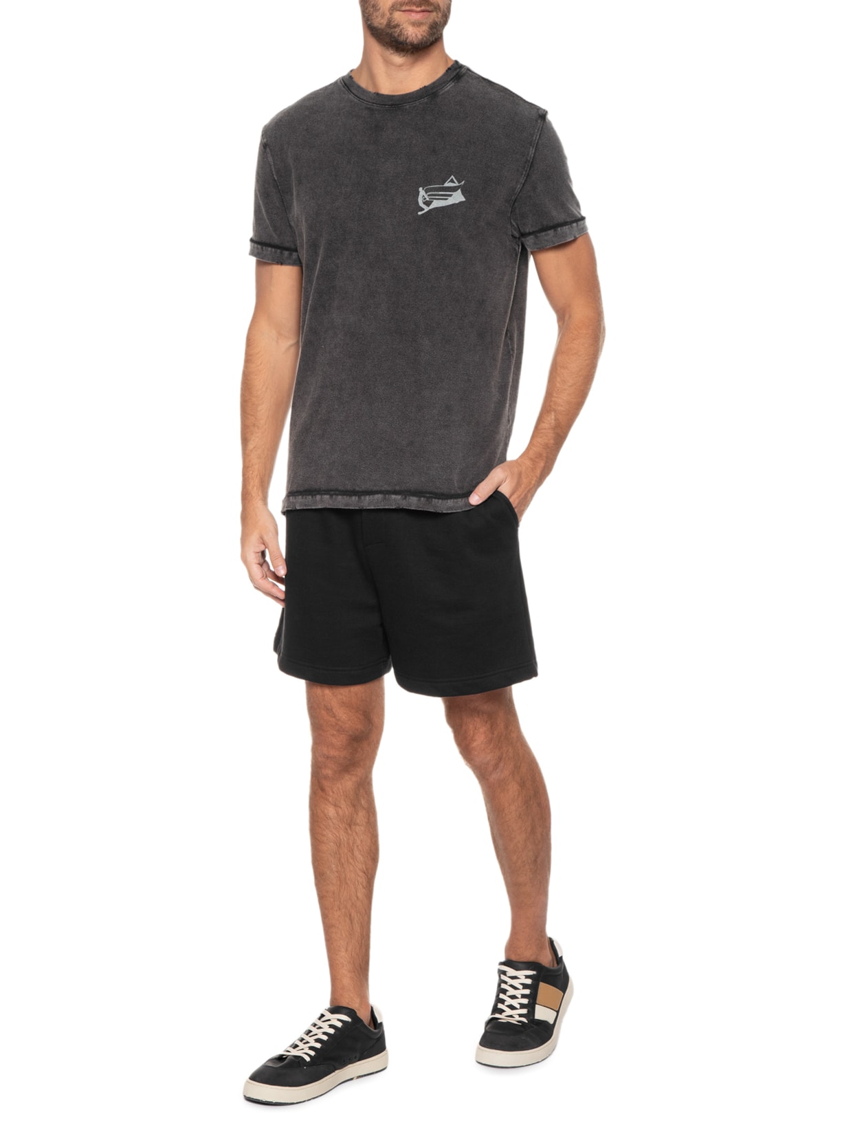 Camiseta Masculina Double Face Icaro Cinza Osklen