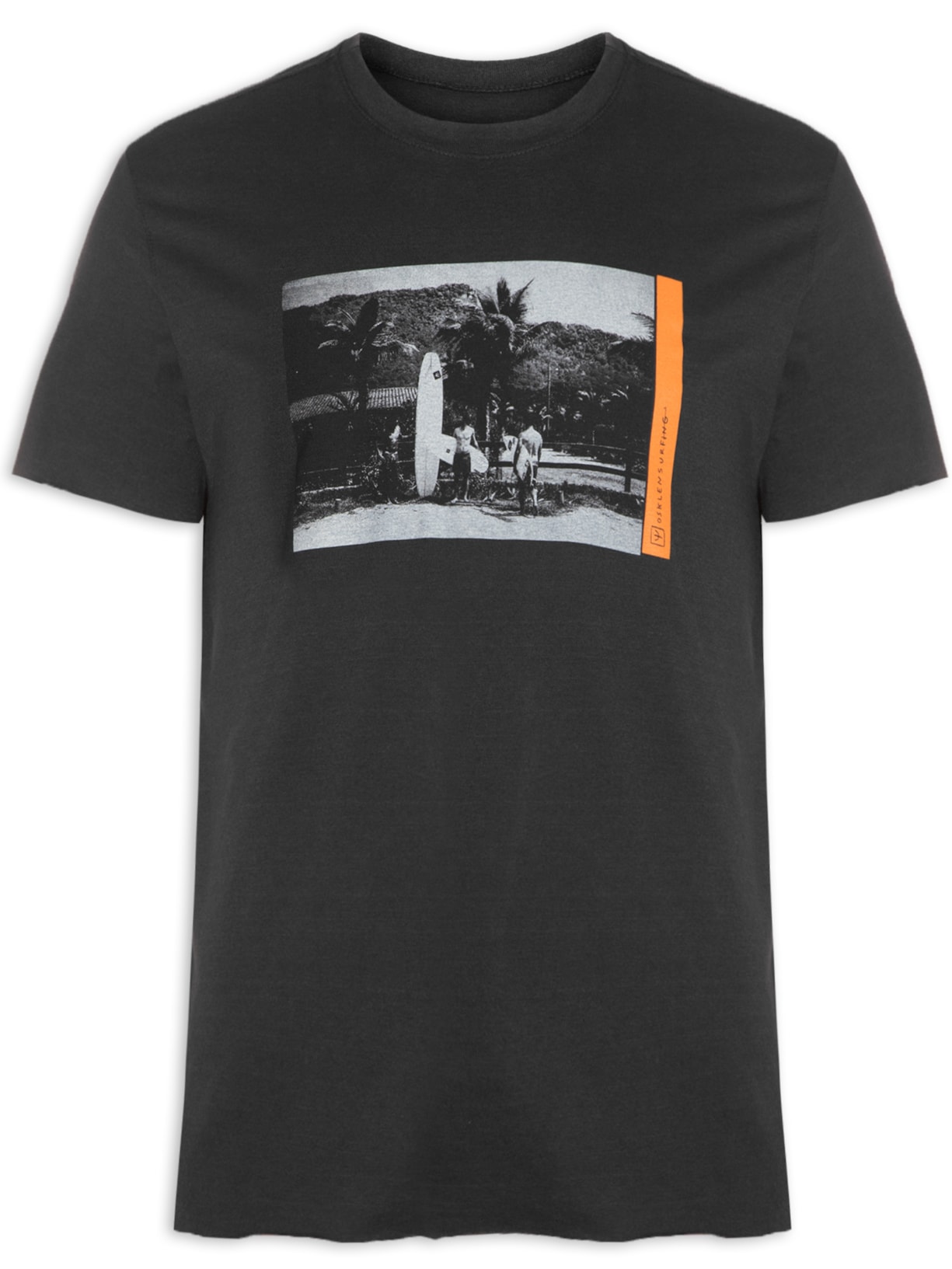 Camiseta Masculina Double Grumari Preto Osklen