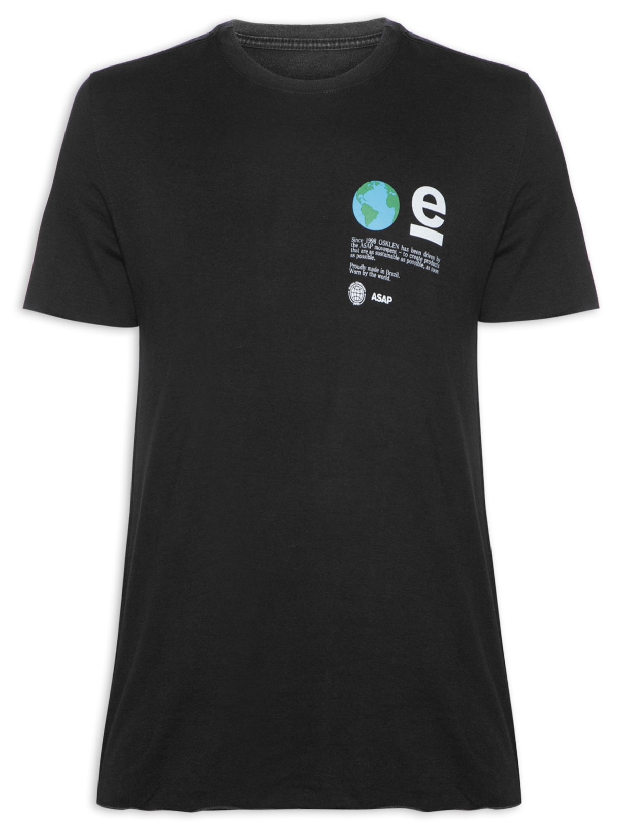 Camiseta Masculina Double Pet E-brigader Manga Curto - Preto