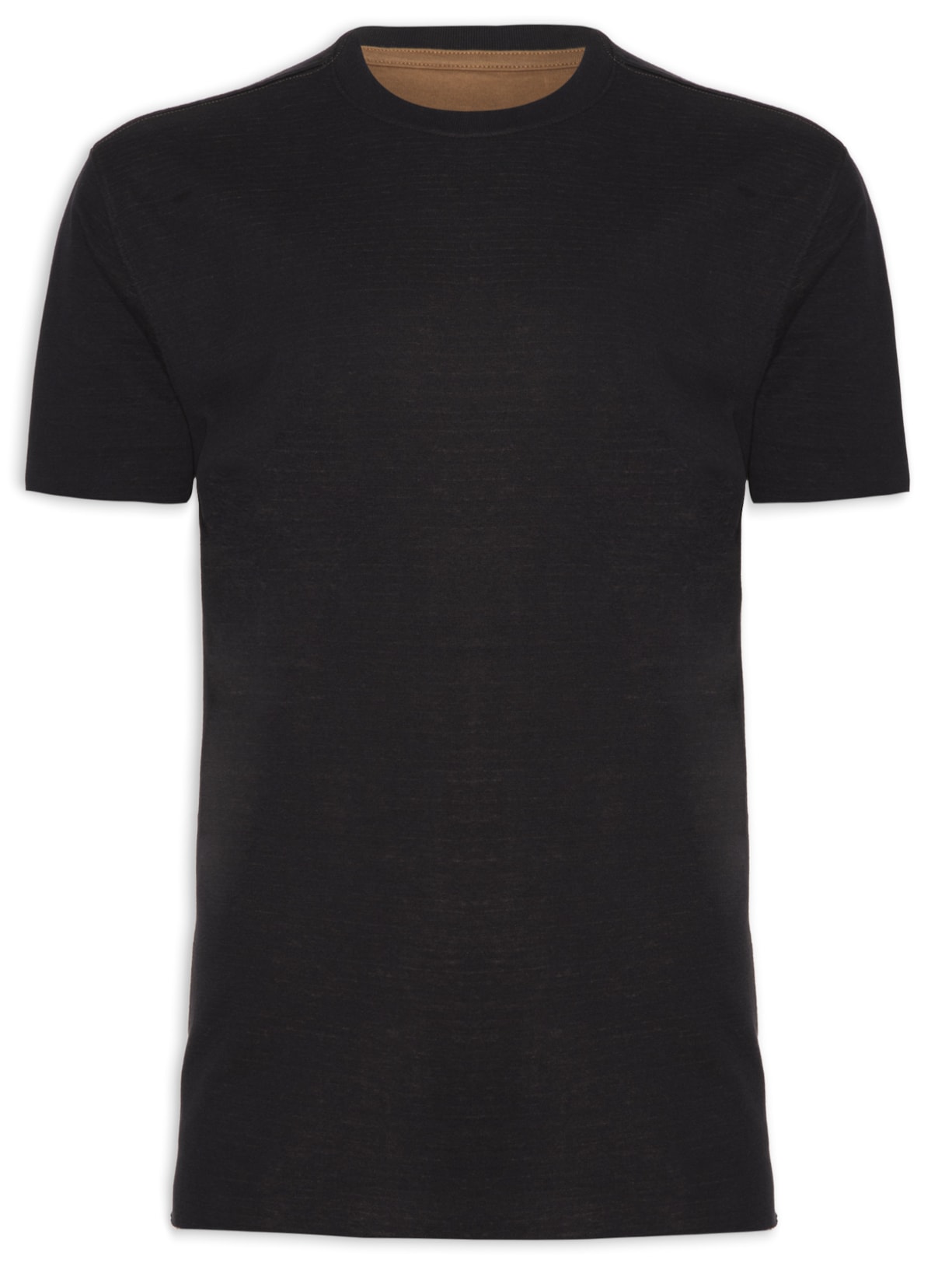 Camiseta Masculina Double Rosa - Preto