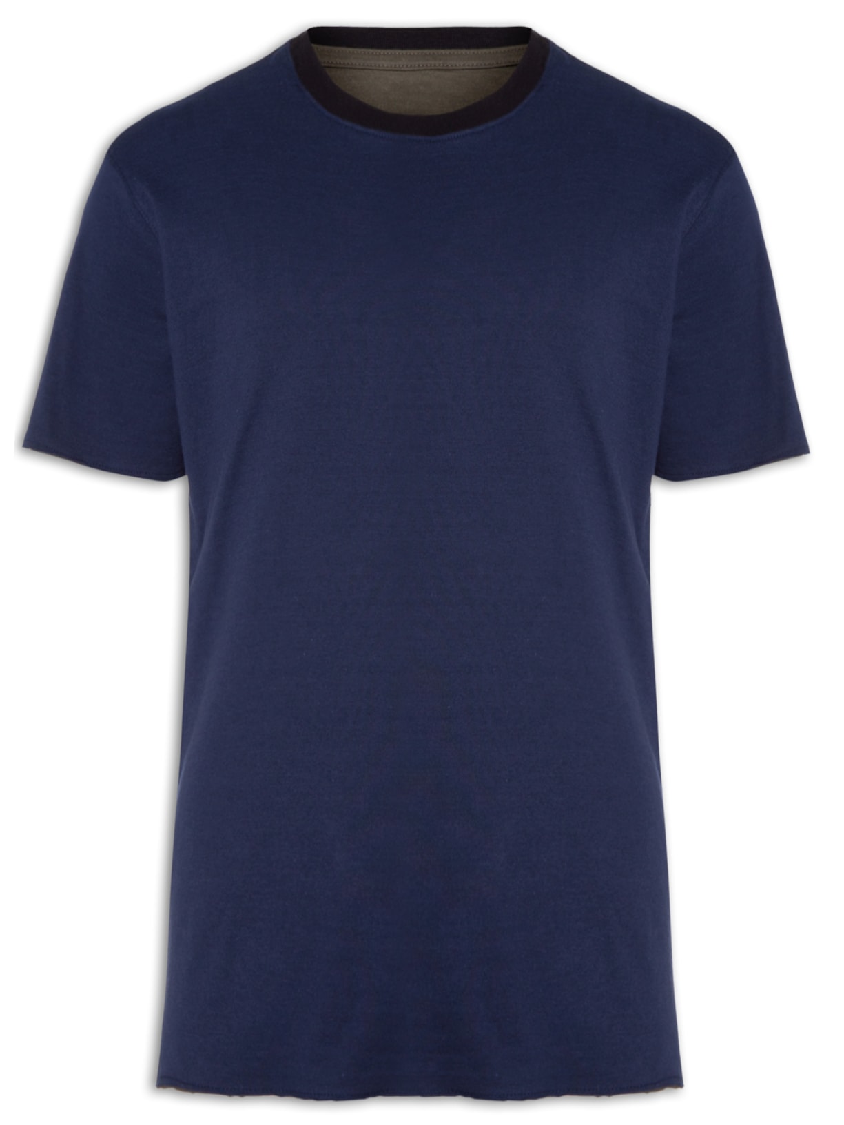 Camiseta Masculina Double Rose - Azul