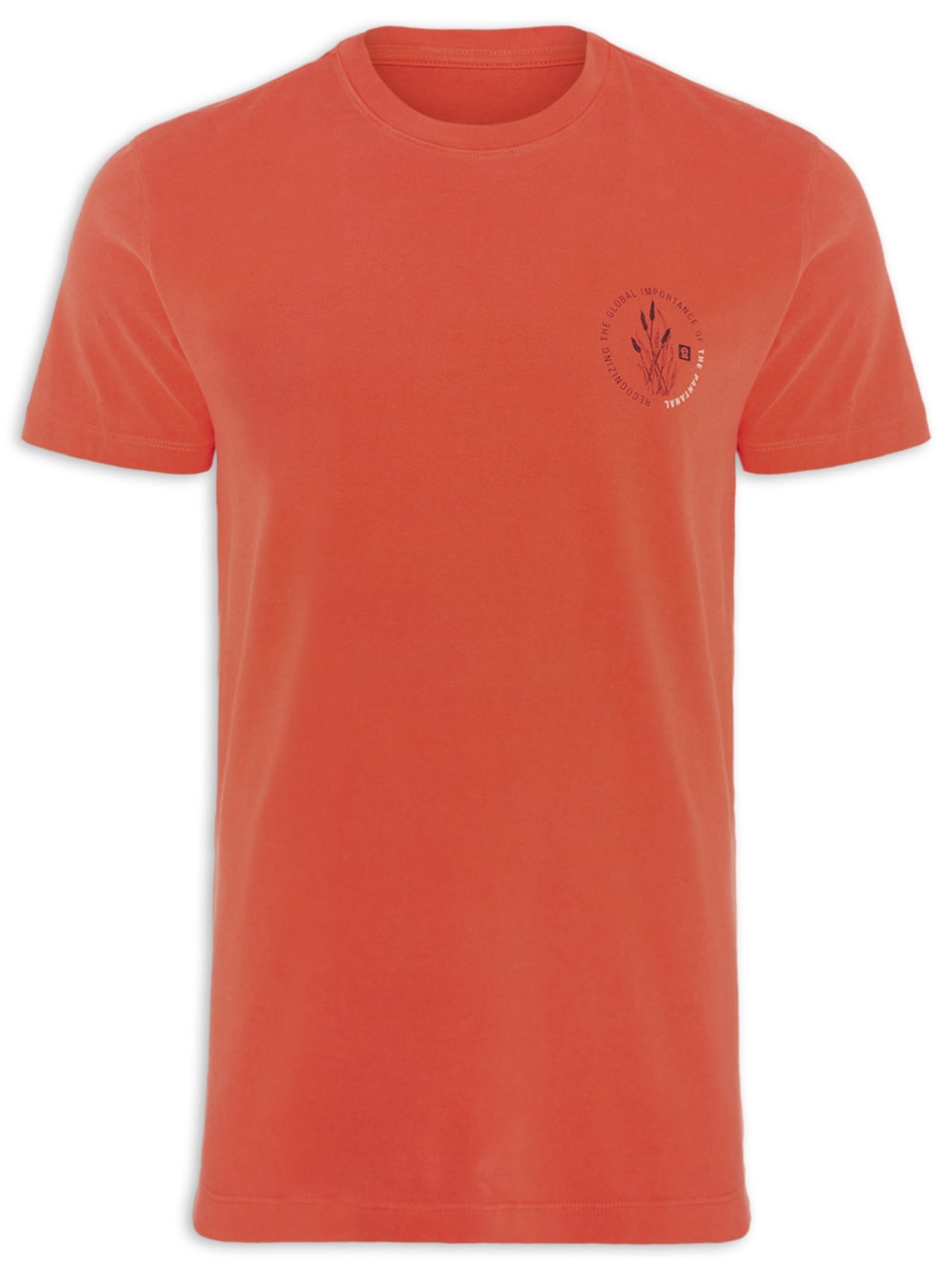 Camiseta Masculina Double Selo Pantanal - Laranja