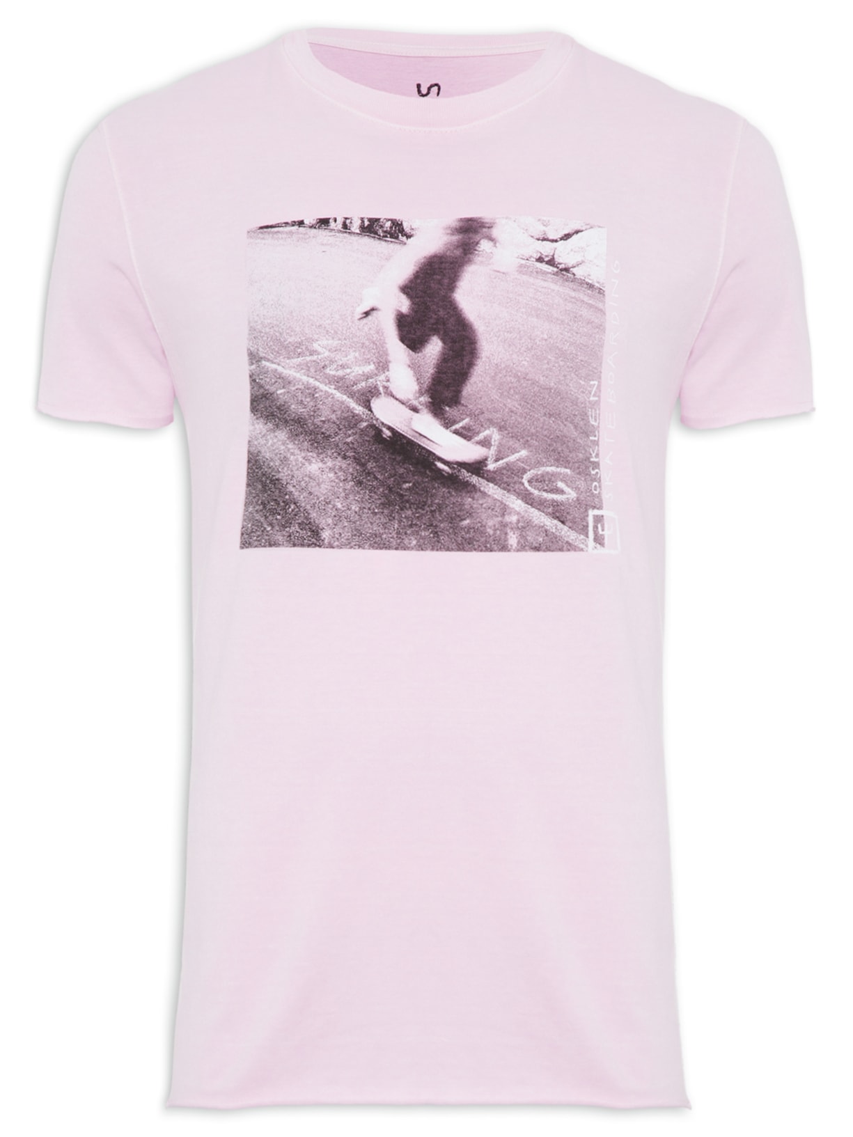 Camiseta Masculina Double Sk8 Asphalt - Rosa