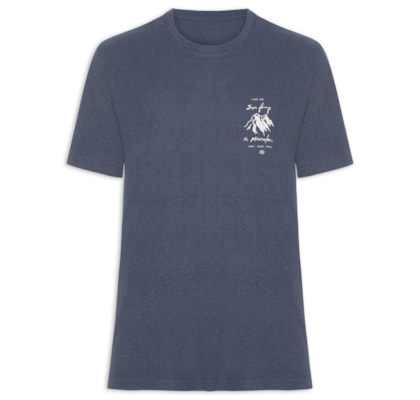 Camiseta Masculina Double STM Badge Eco – Azul