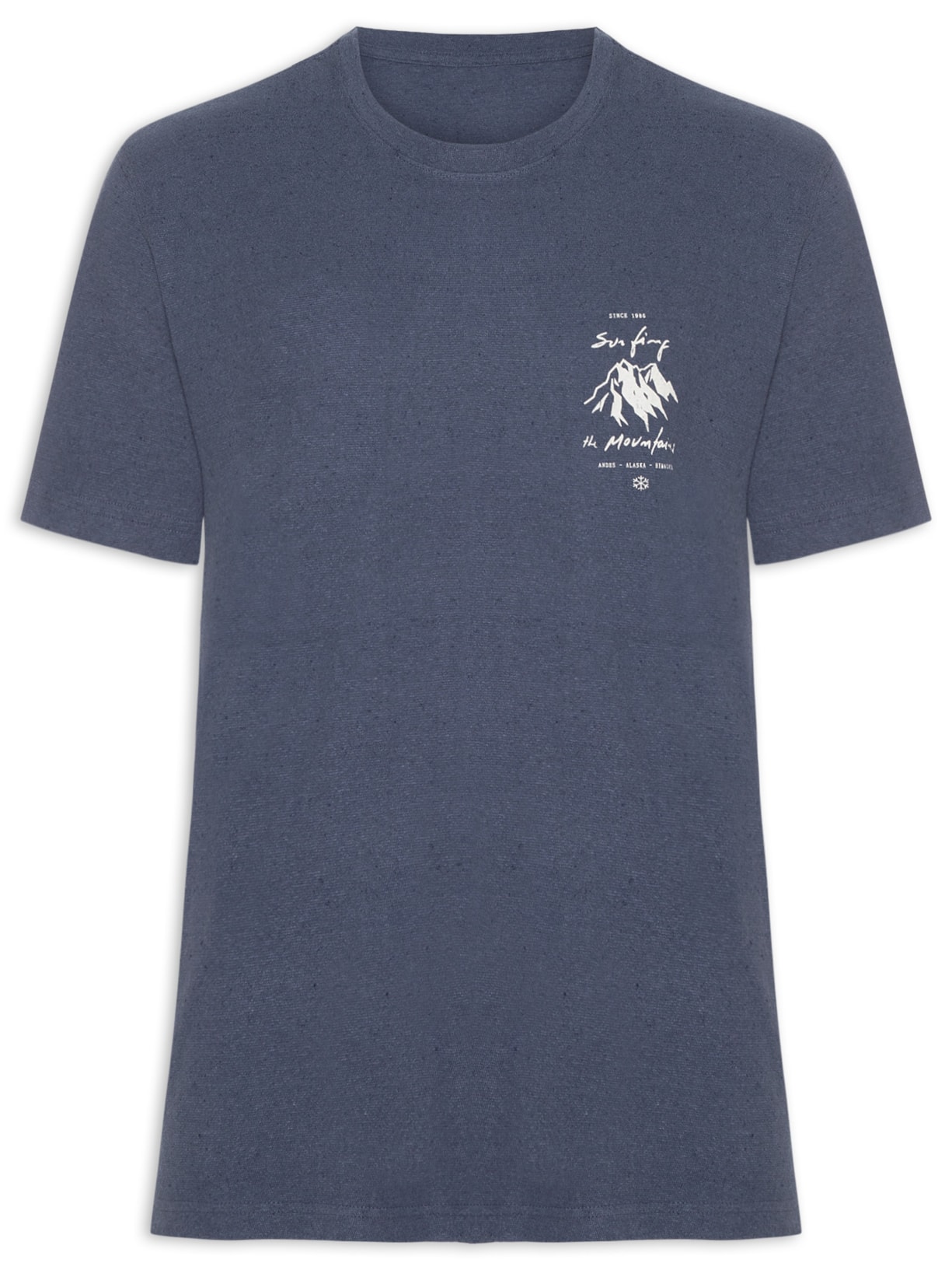 Camiseta Masculina Double STM Badge Eco – Azul