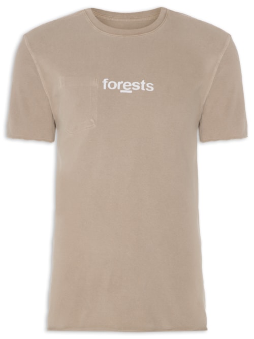 Camiseta Masculina Double Strong Forest - Bege