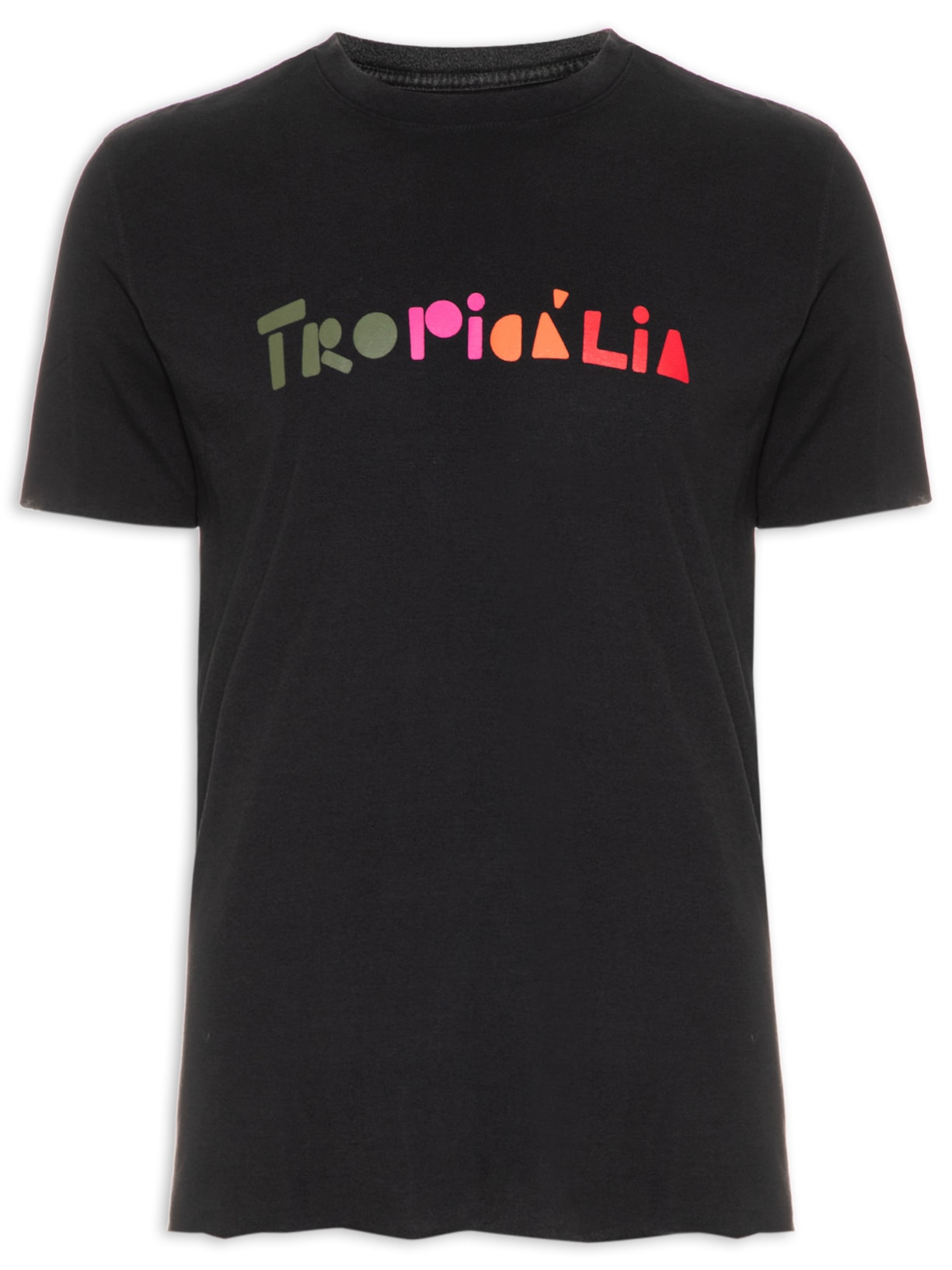 Camiseta Masculina Double Tropicalia - Preto