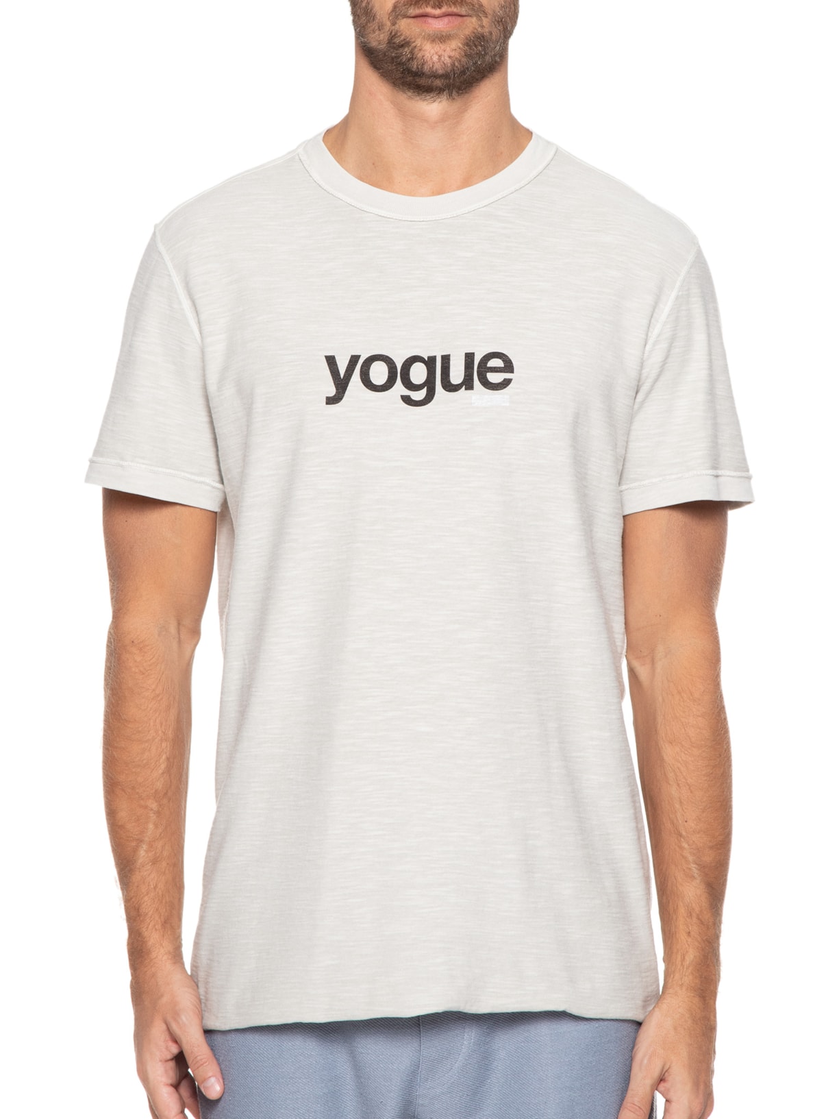 Camiseta Masculina Double Yogue Cinza Osklen